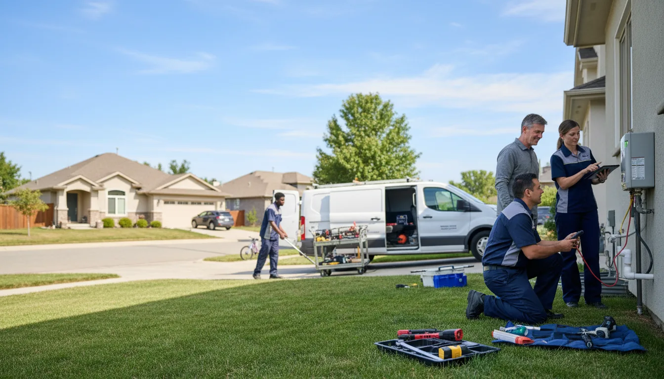 Tankless water heater service in Voca, TX